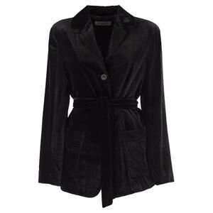 Weekend Maxmara Women Wkirecente - Velvet Blazer With Belt